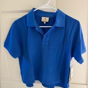 Tuckernuck Holmes Women’s Cropped Polo size Small NWT